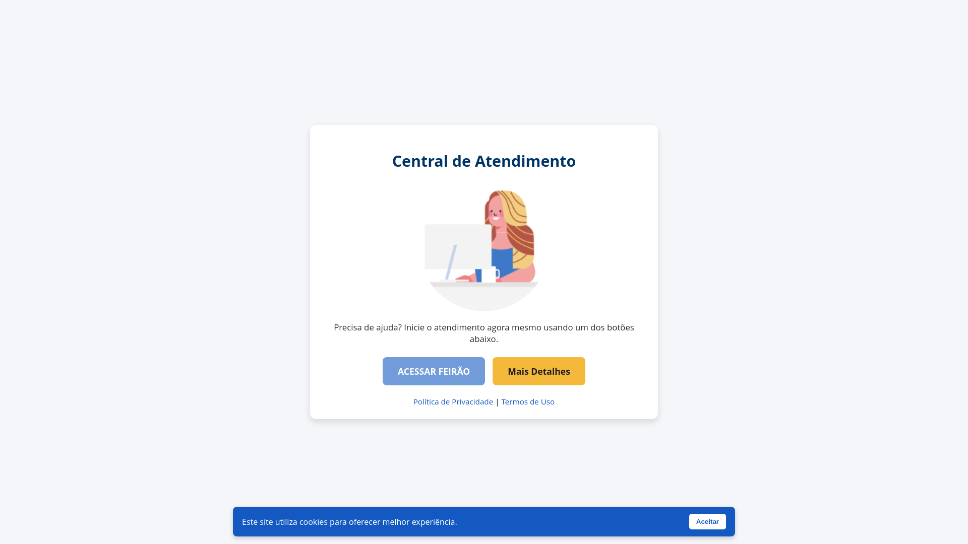 website screenshot of https://ofcfeiras.site/