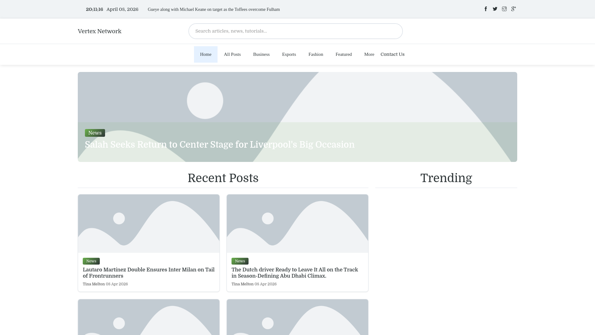 website screenshot of https://vertexnetwork.nl/