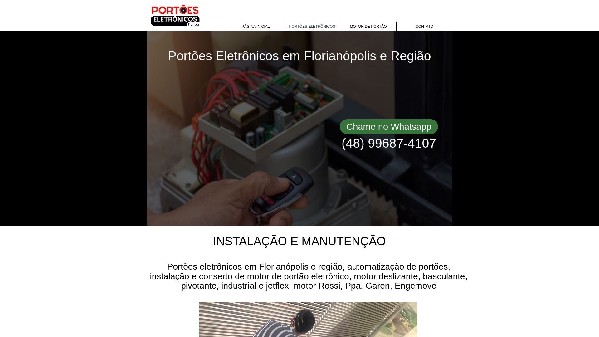 website screenshot of https://portoeseletronicosfloripa.com/