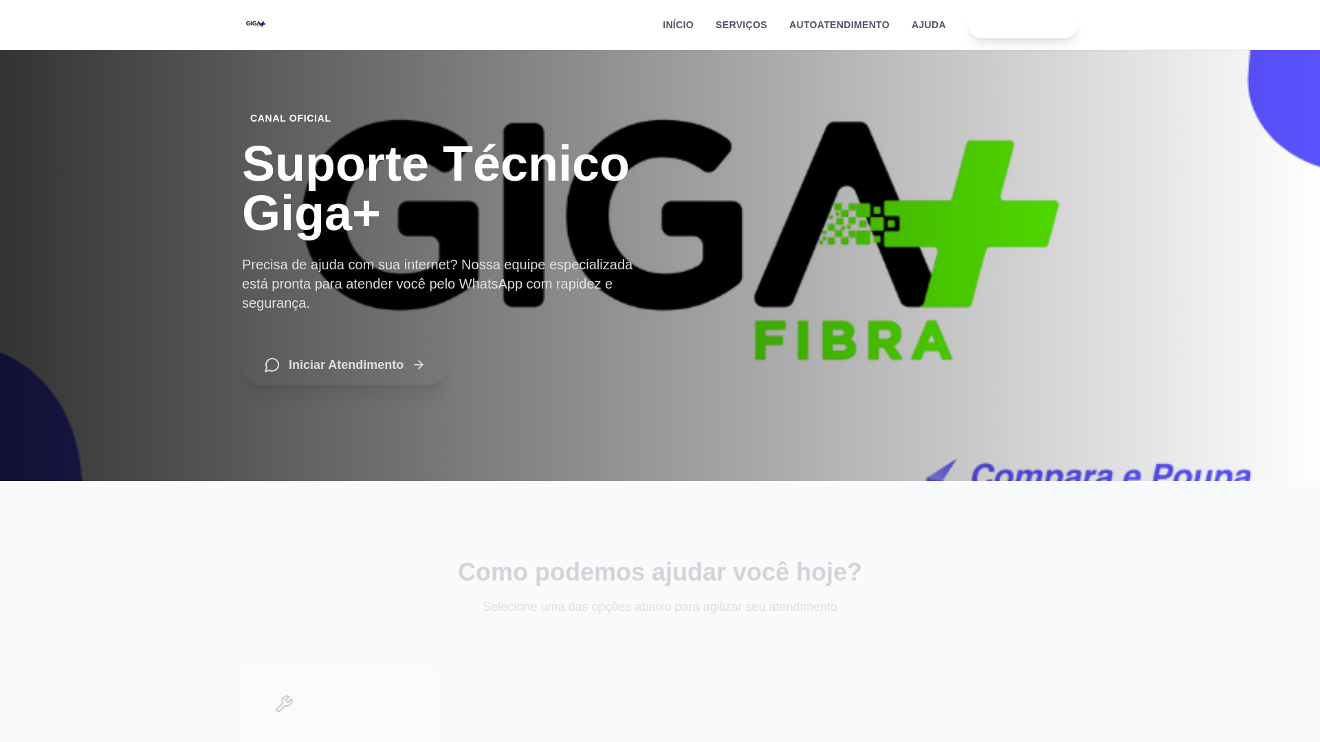 website screenshot of https://cliquefale.shop/