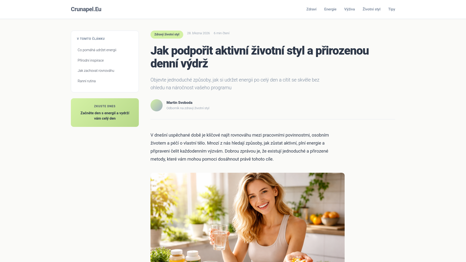 website screenshot of https://crunapel.eu/
