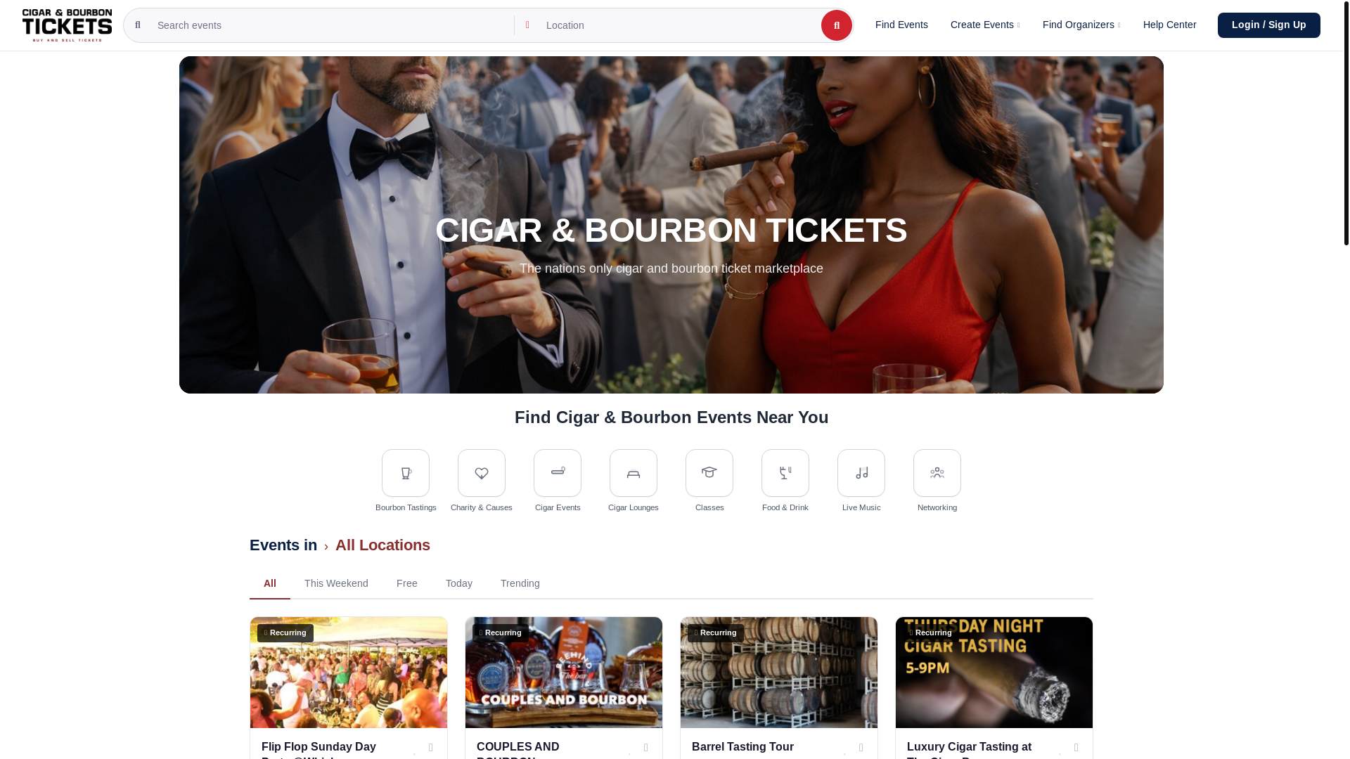 website screenshot of https://whiskeytickets.com/