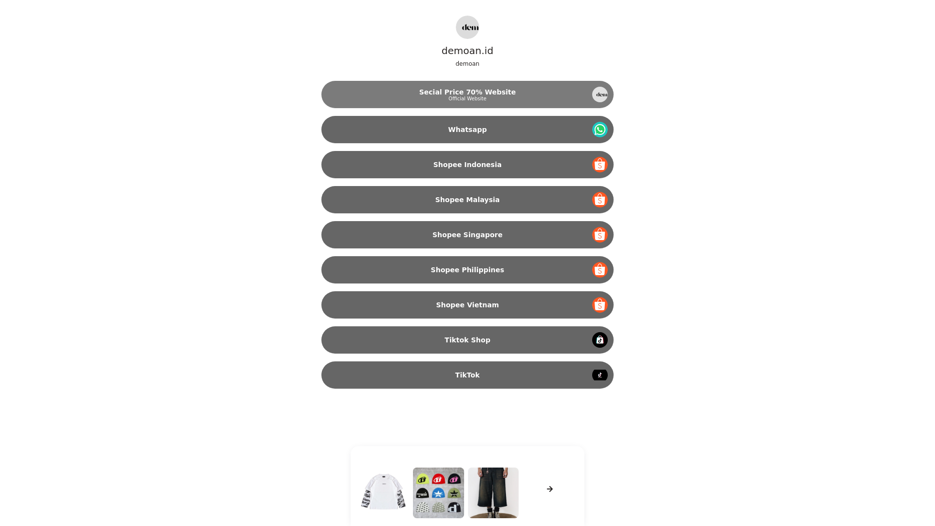 website screenshot of https://demoanindonesia.asia