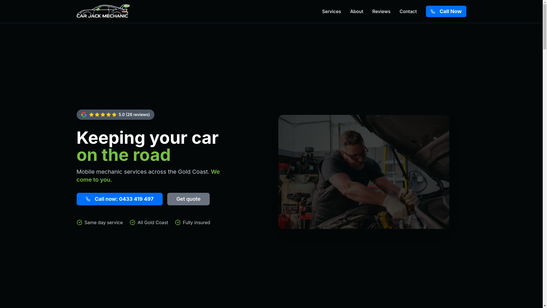 website screenshot of https://carjackmechanic.com/
