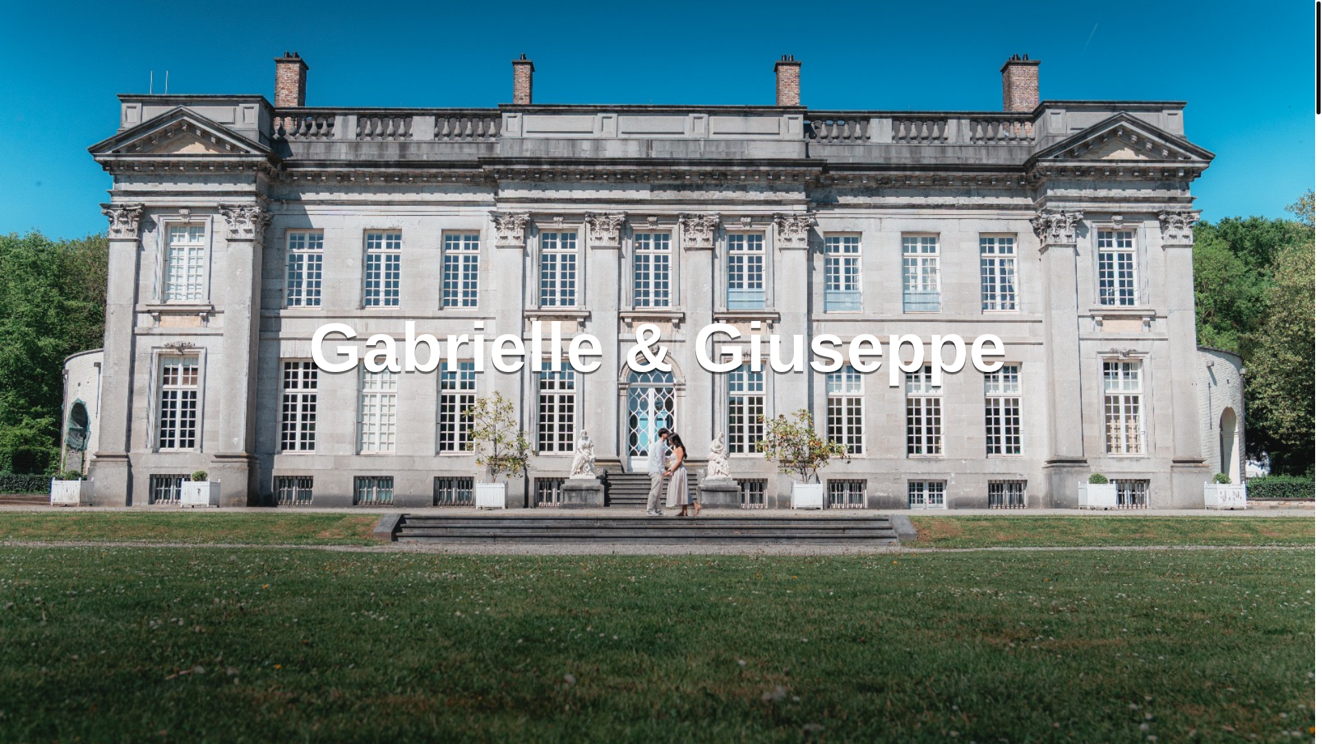 website screenshot of https://gabrielleetgiuseppe.com/