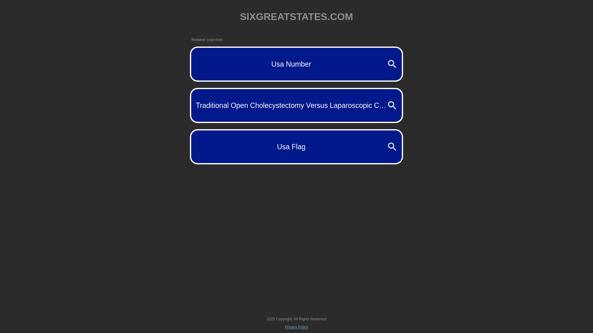 website screenshot of https://sixgreatstates.com/