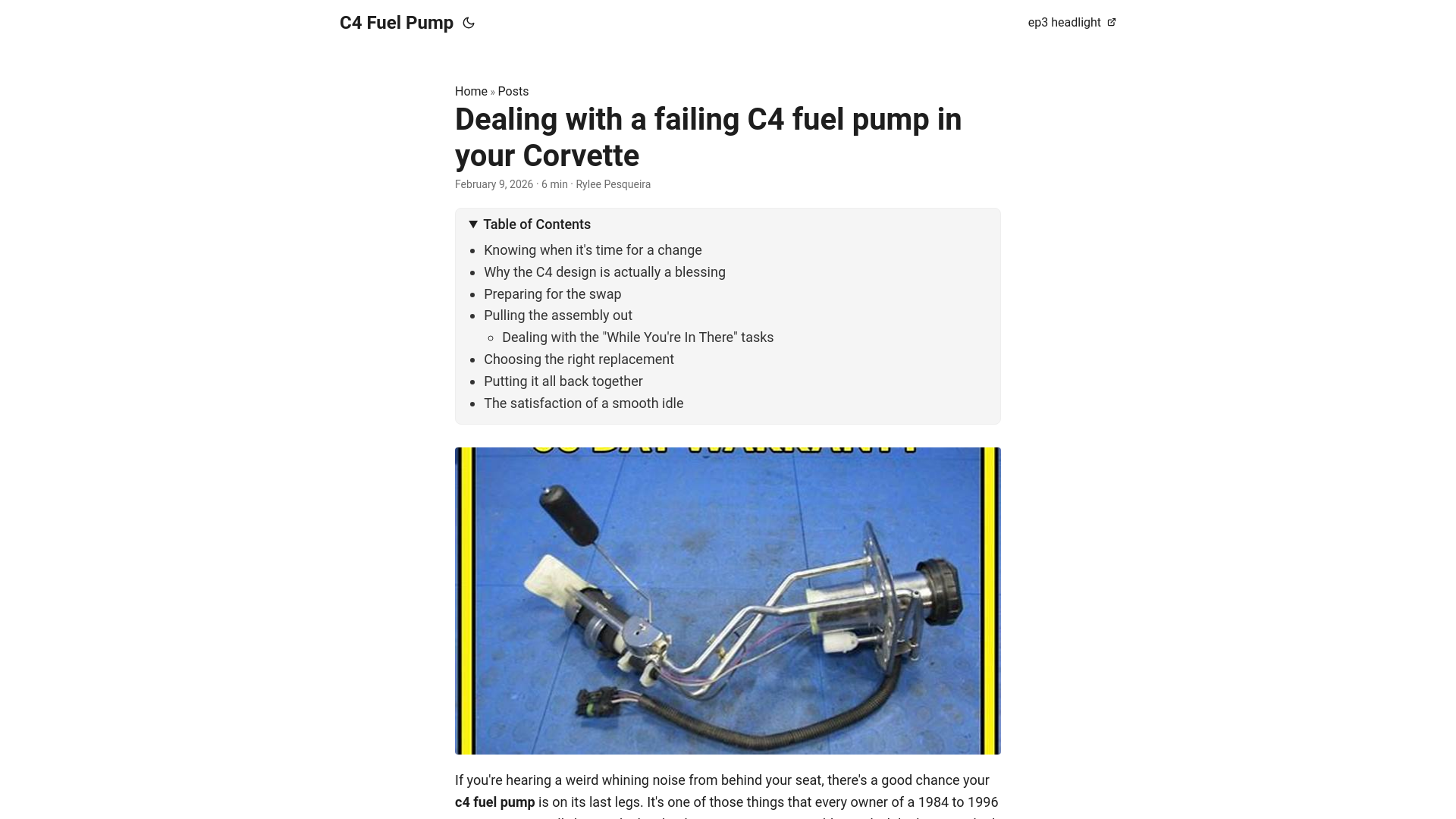 website screenshot of https://c4-fuel-pump.pages.dev/