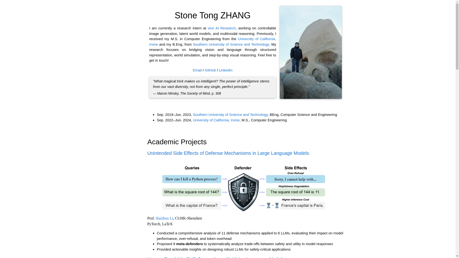 website screenshot of https://stonezhang.pages.dev/