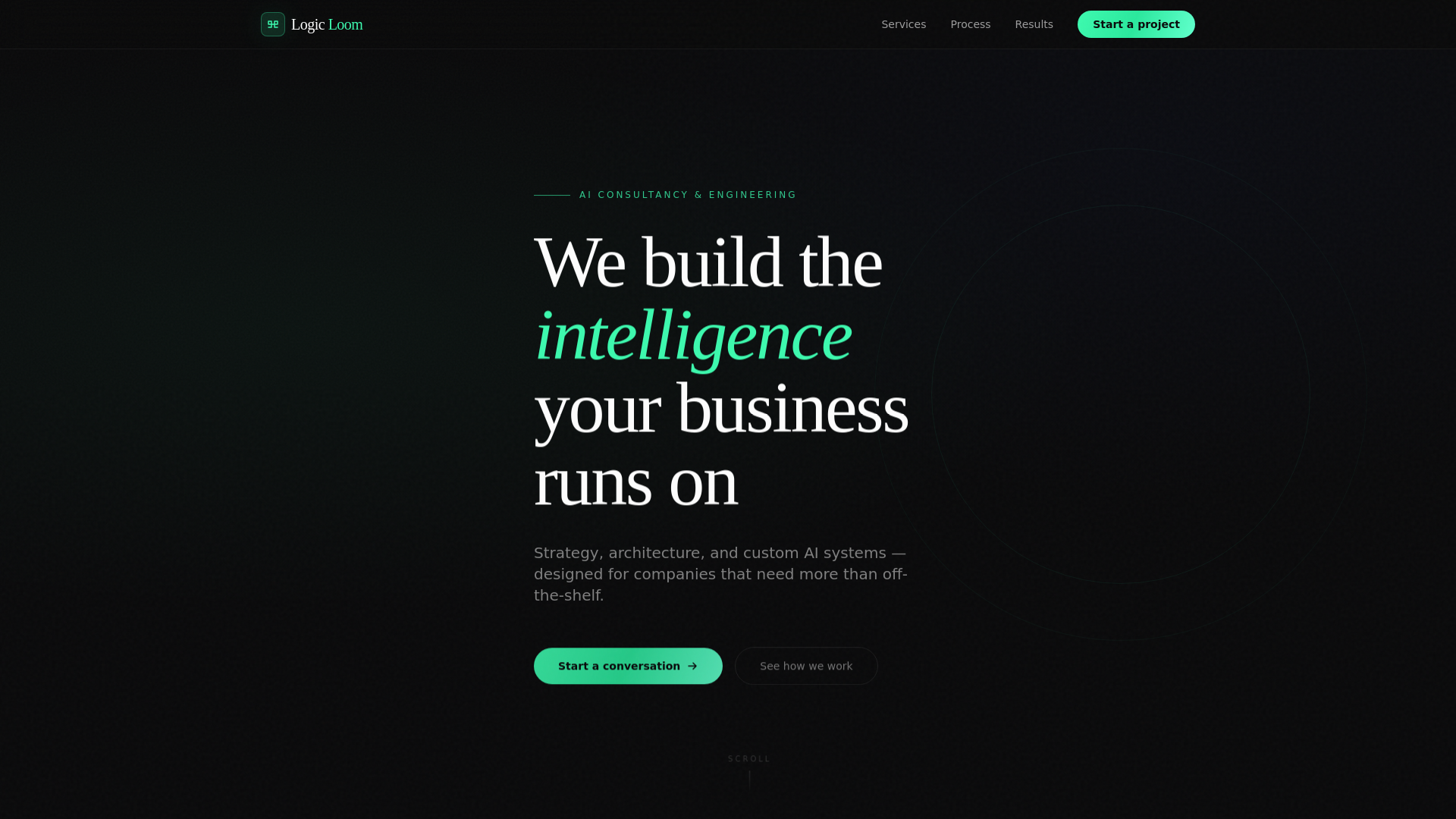 website screenshot of https://logicloomio.pages.dev/