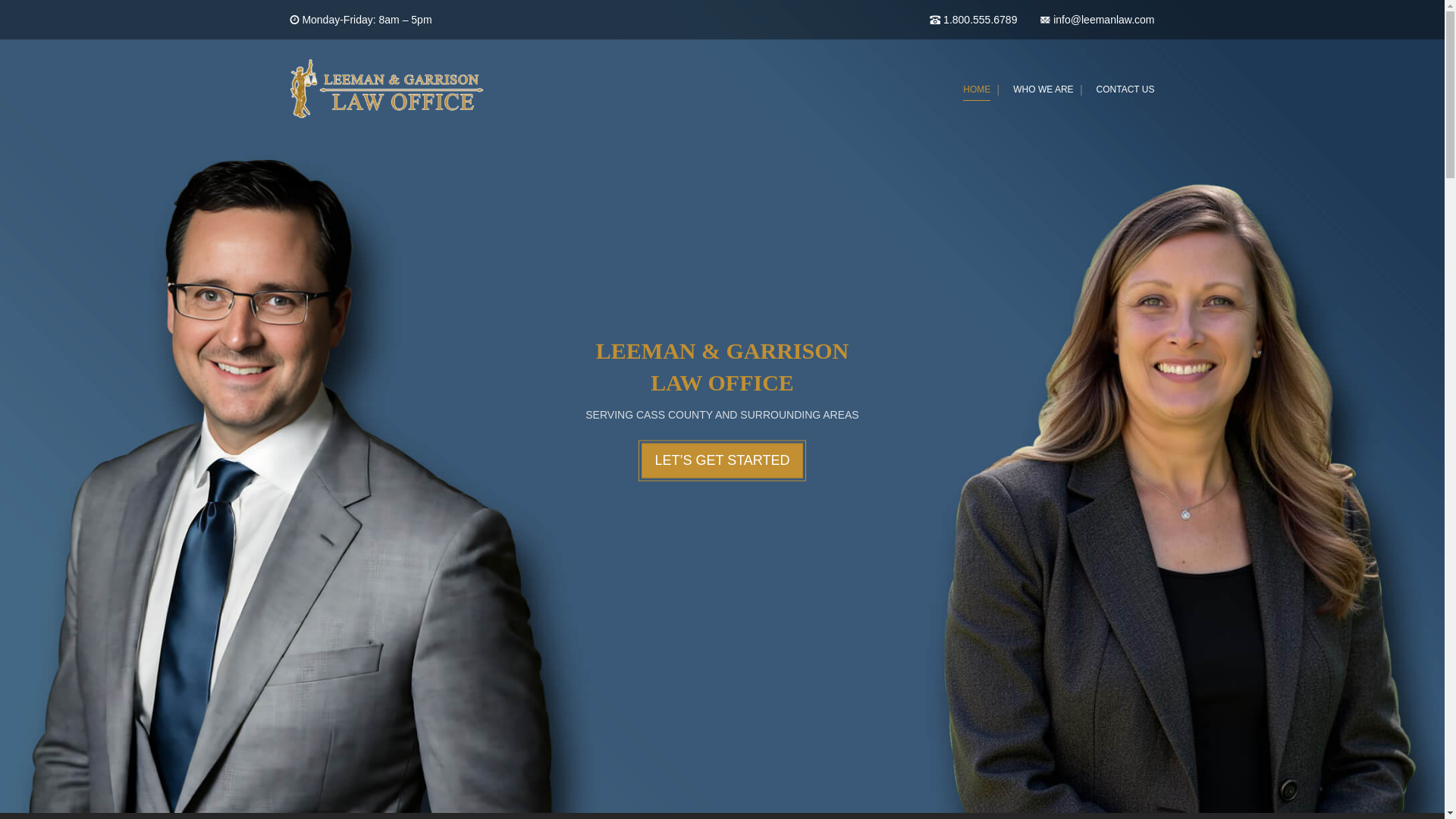 website screenshot of https://leemangarrisonlaw.com/