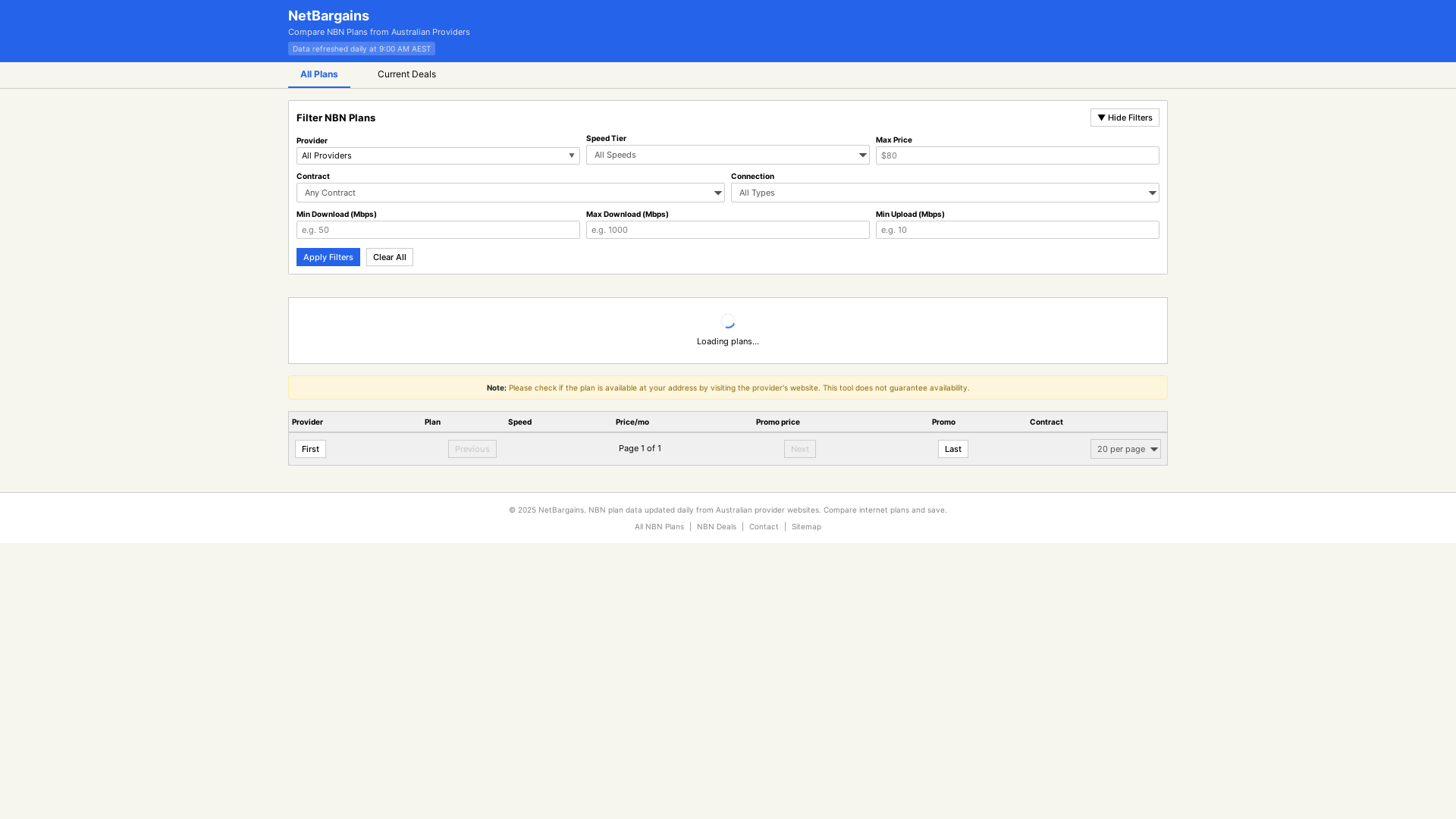 website screenshot of https://netbargains-frontend.pages.dev/
