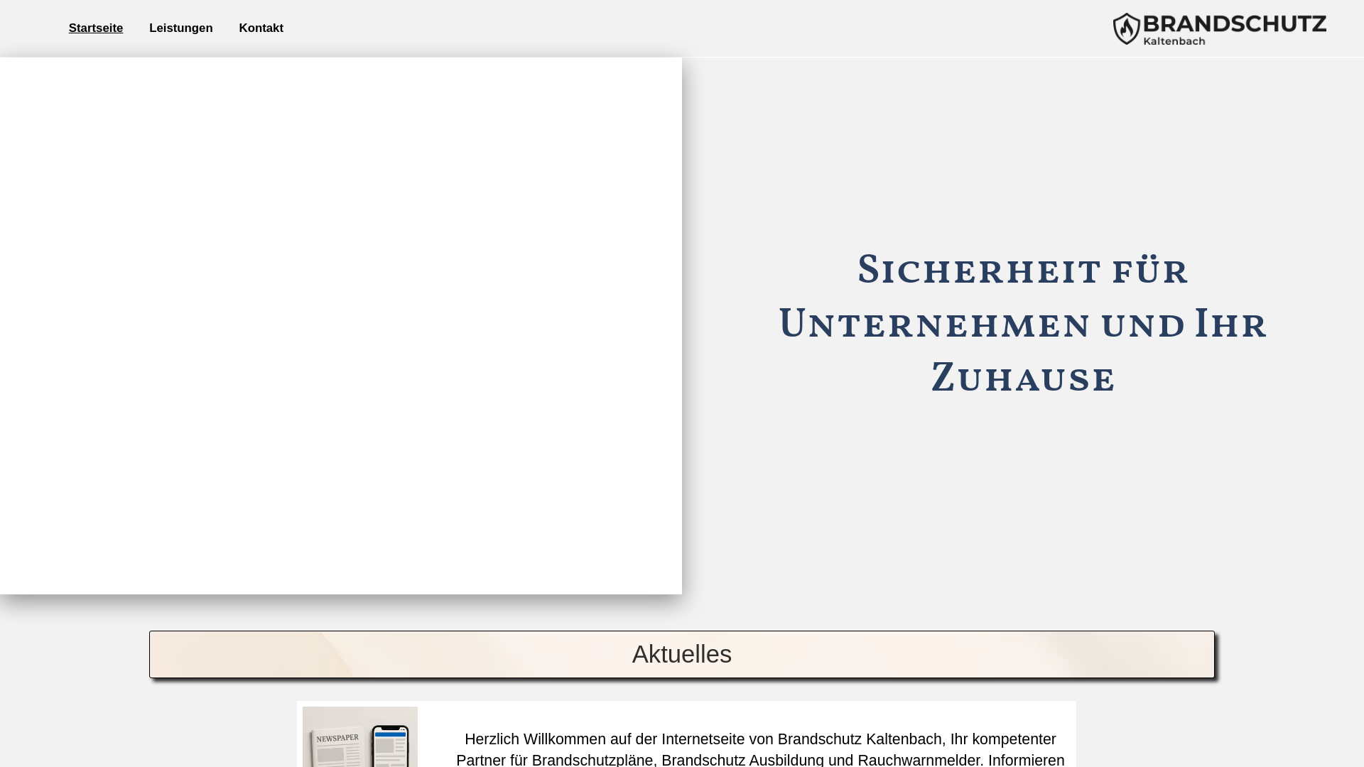 website screenshot of https://brandschutz-kaltenbach.de/