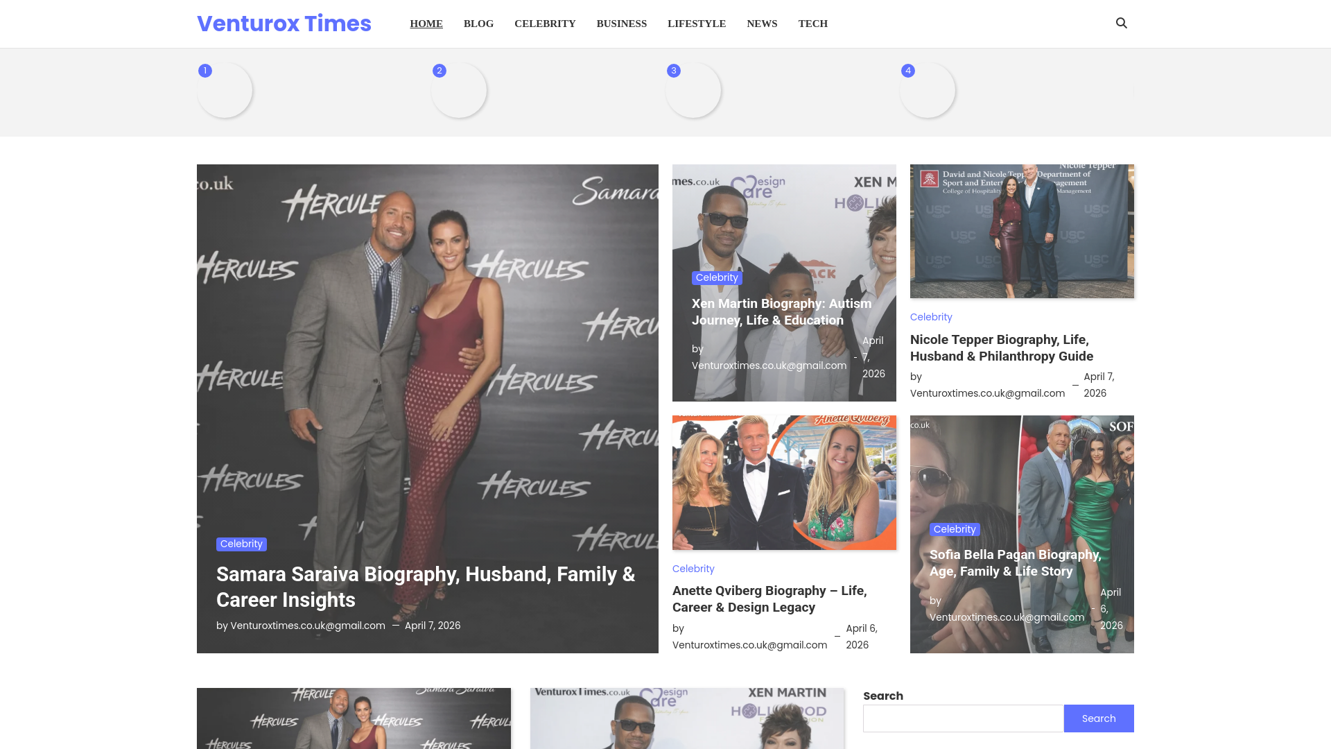 website screenshot of https://venturoxtimes.co.uk/