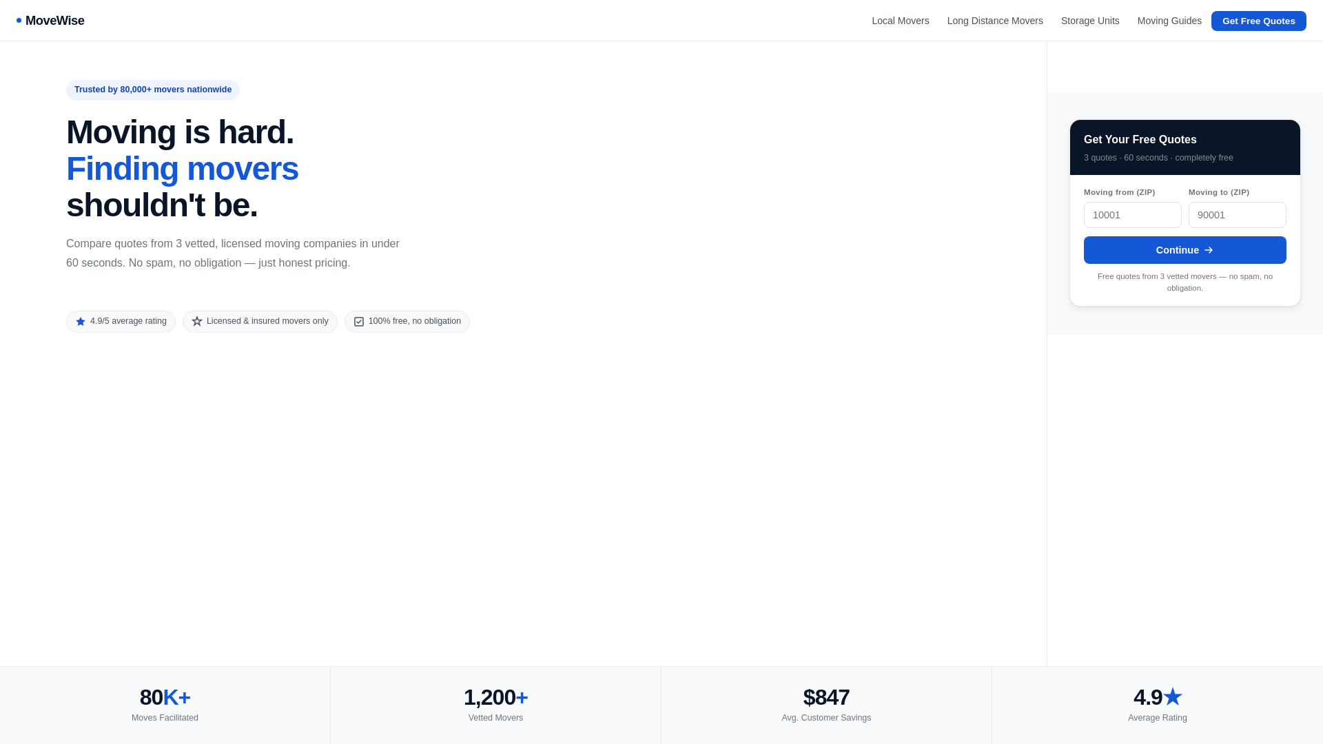 website screenshot of https://movewisetoday.com