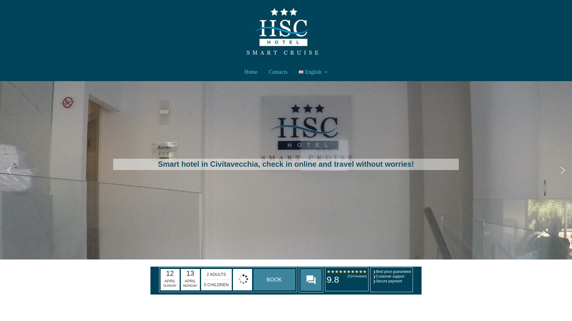 website screenshot of https://hotelsmartcruise.com