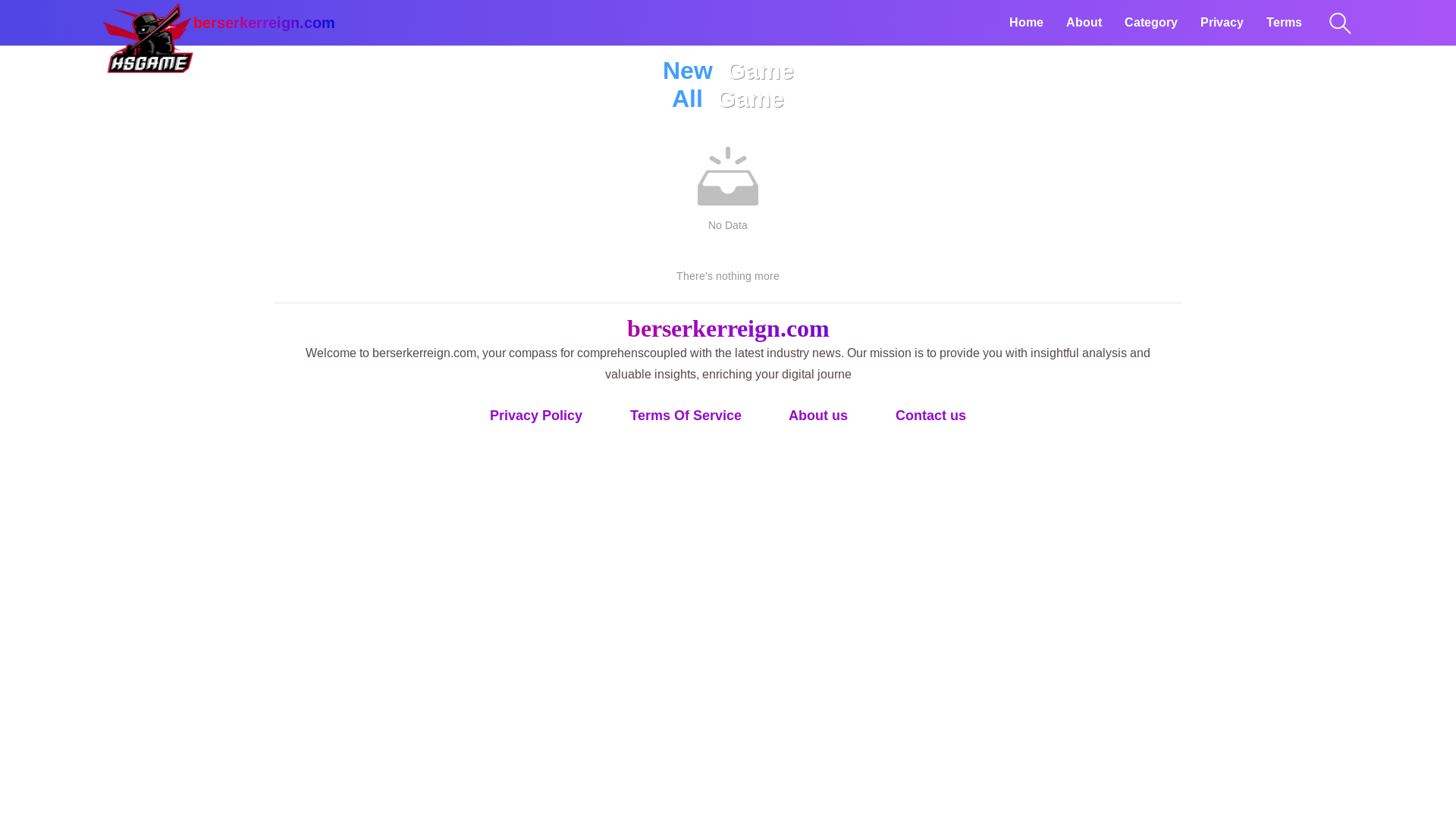 website screenshot of https://berserkerreign.com/