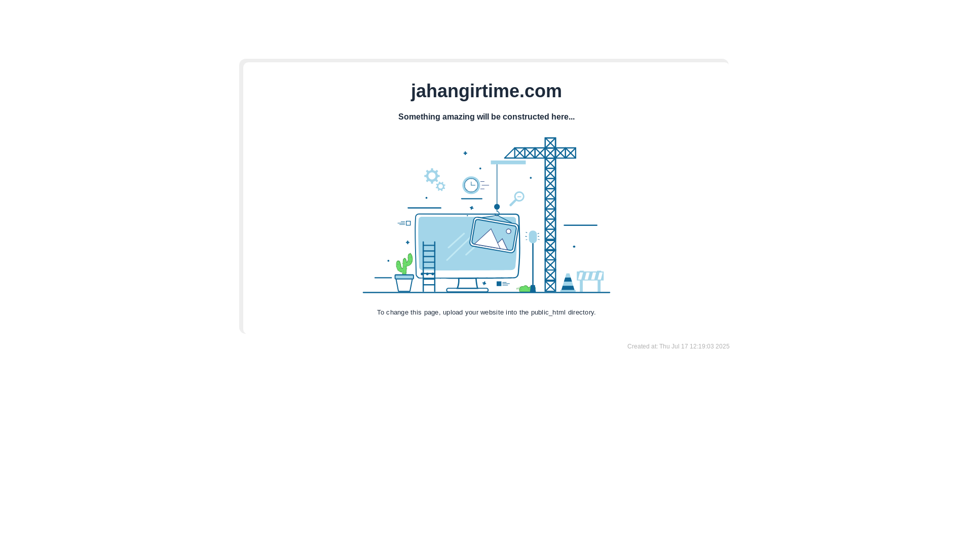 website screenshot of https://jahangirtime.com/