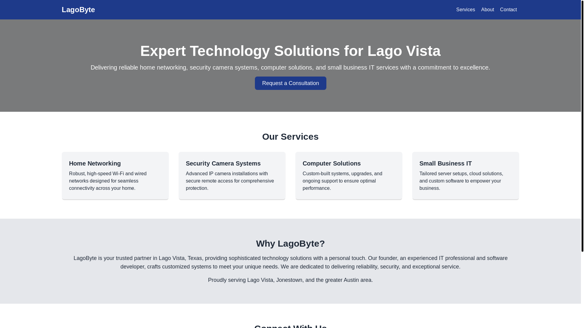 website screenshot of https://lagobyte-com.pages.dev/