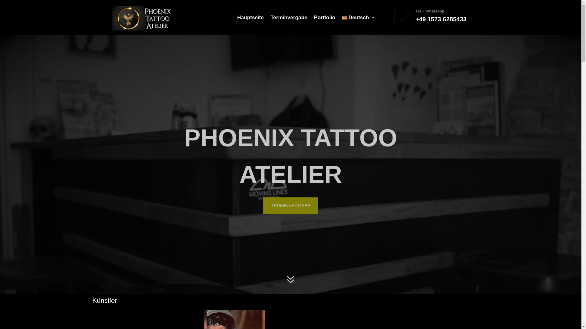 website screenshot of https://phoenix-tattoo-atelier.com/