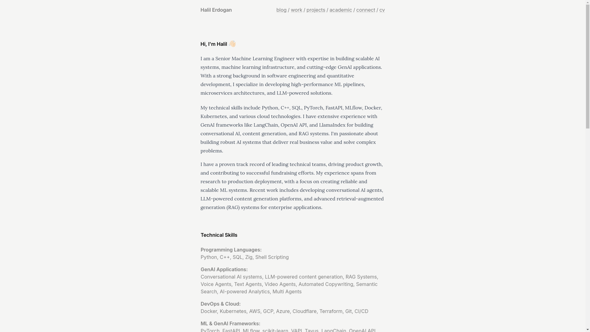 website screenshot of https://herdogan-dev-blog.pages.dev/