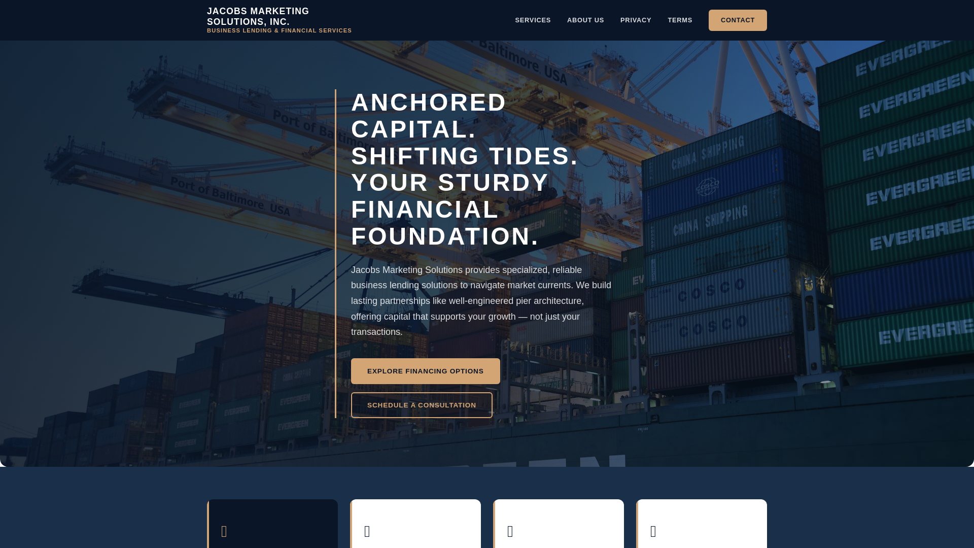 website screenshot of https://jacobs-marketing-solutions.com