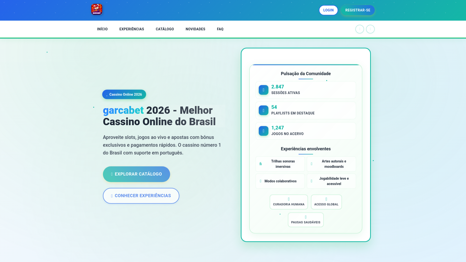 website screenshot of https://garcabet9.com