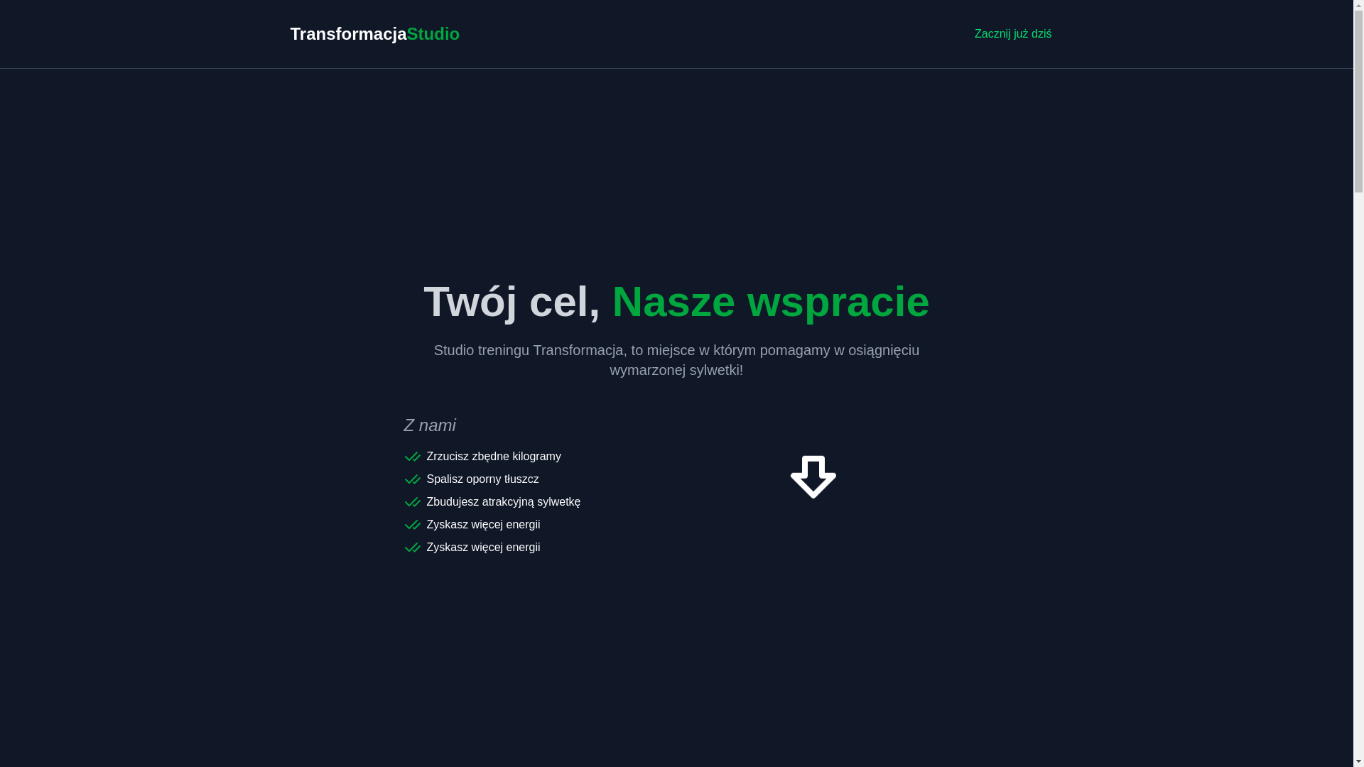 website screenshot of https://studio-transformacja-website.pages.dev/