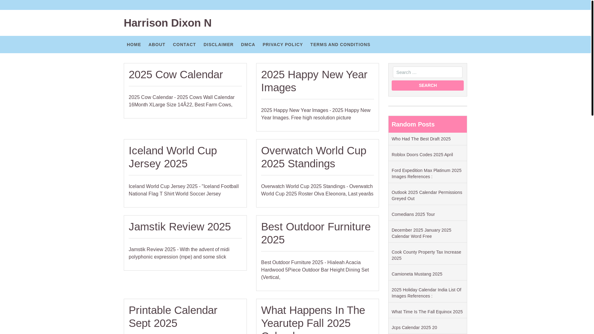 website screenshot of https://harrisondixonn.pages.dev/
