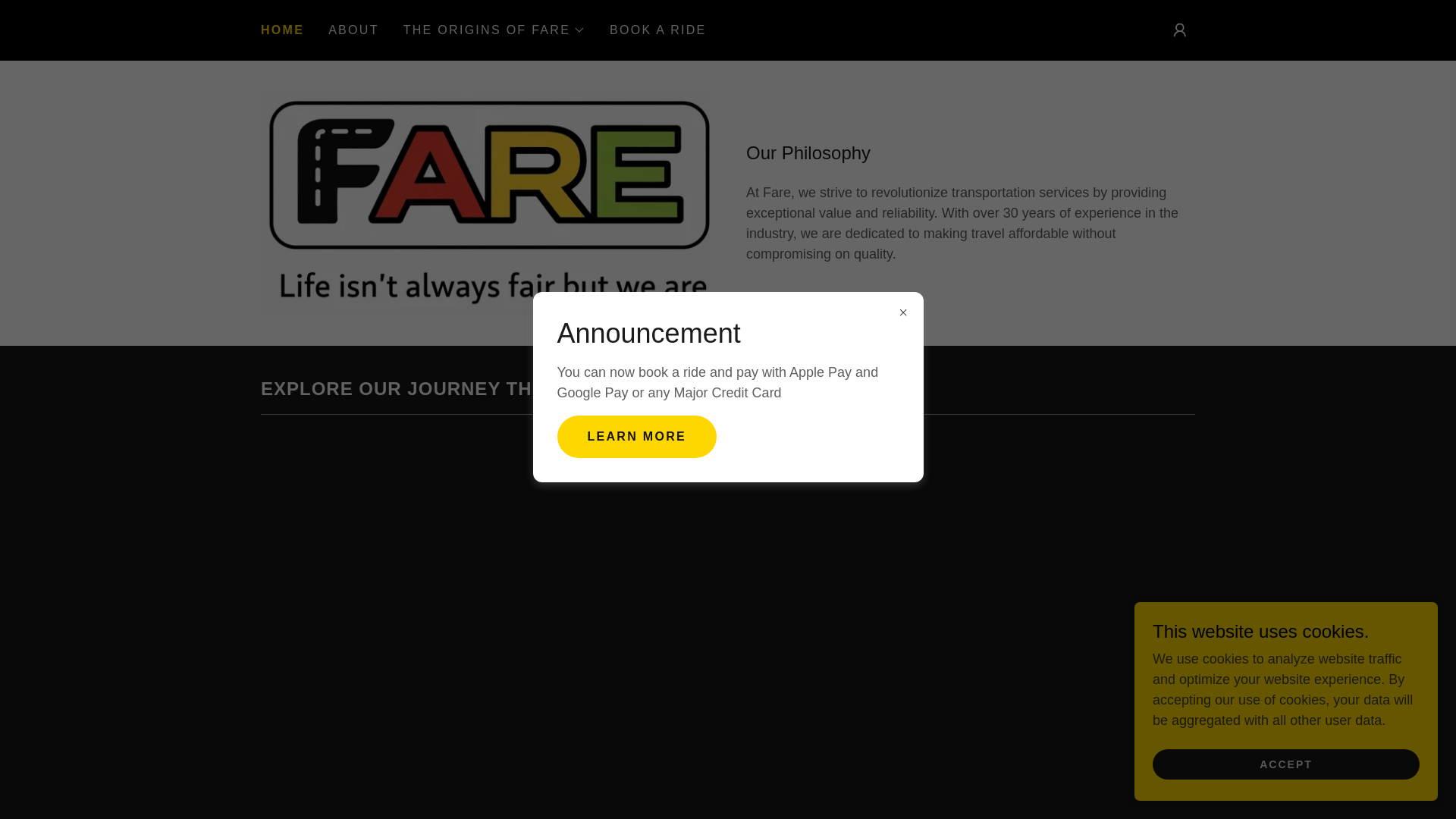 website screenshot of https://farekabz.com/