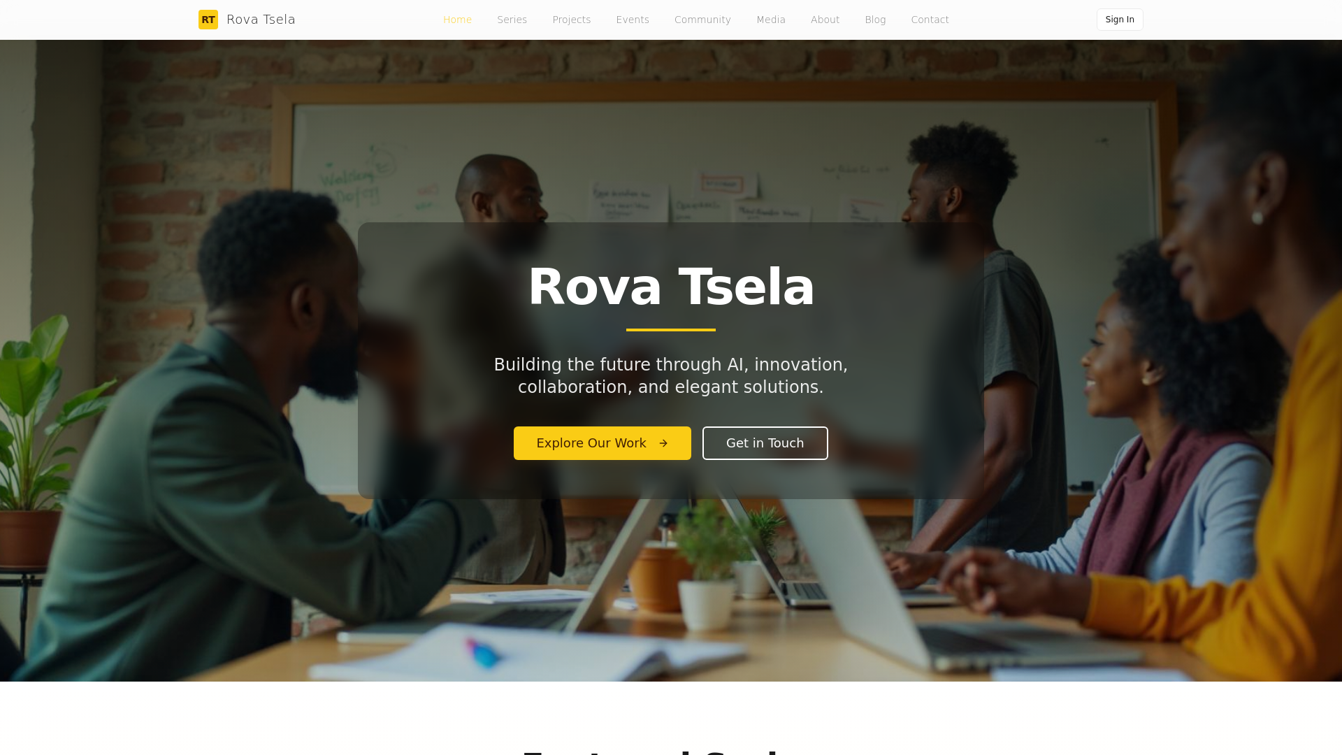 website screenshot of https://rovatsela.co.ke