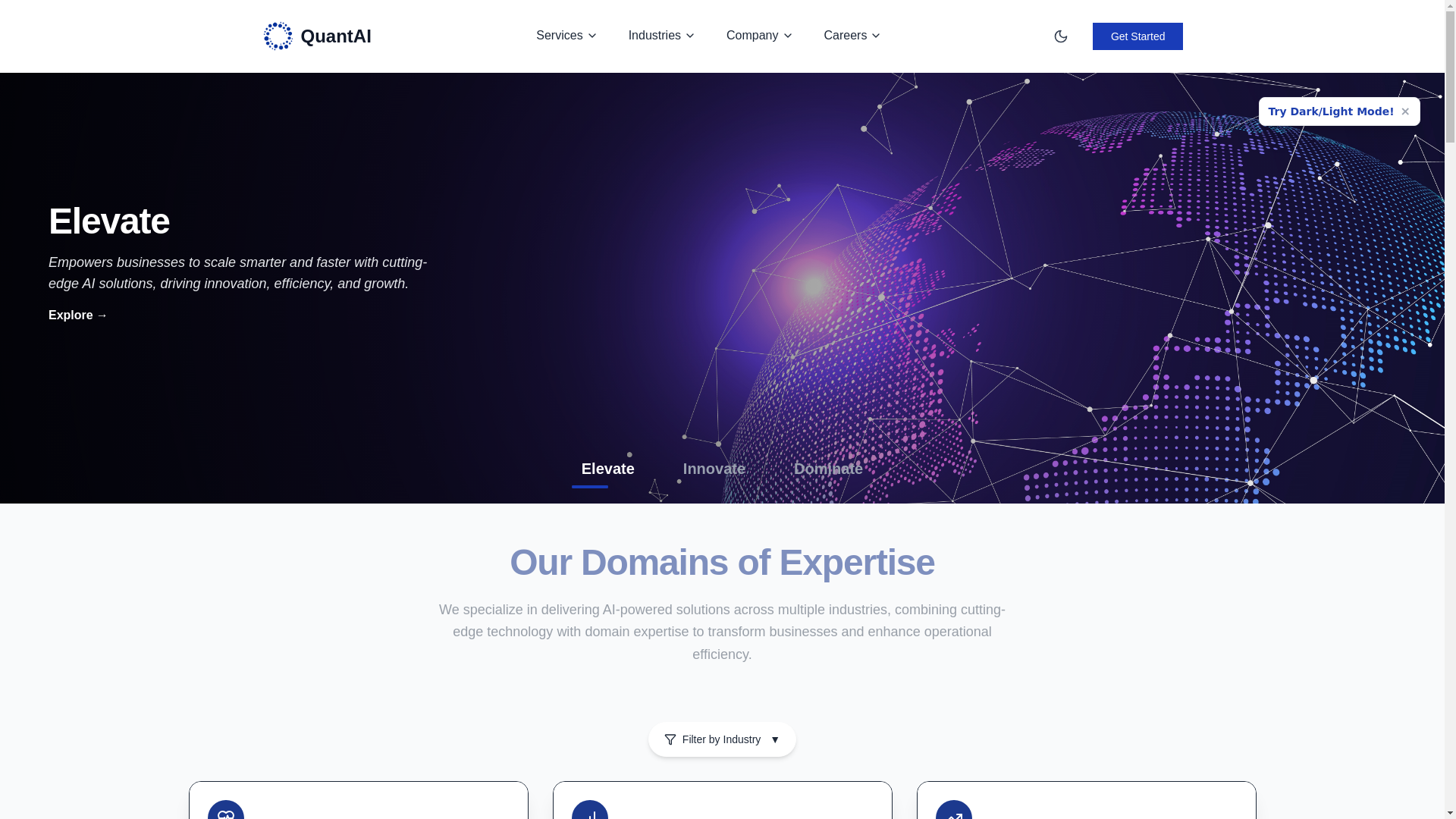 website screenshot of https://quantai-7rh.pages.dev/