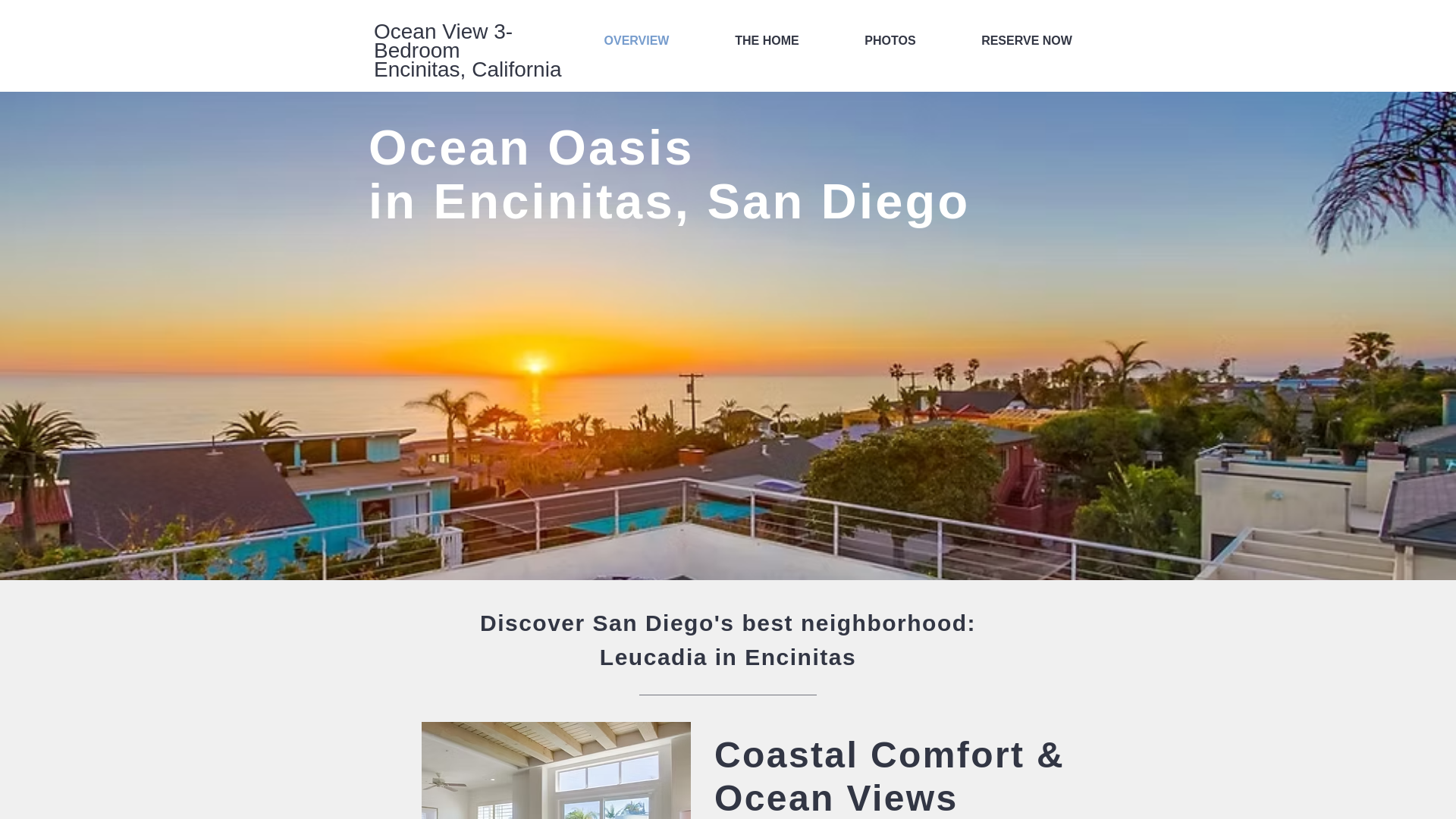 website screenshot of https://oceanoasisencinitas.com/