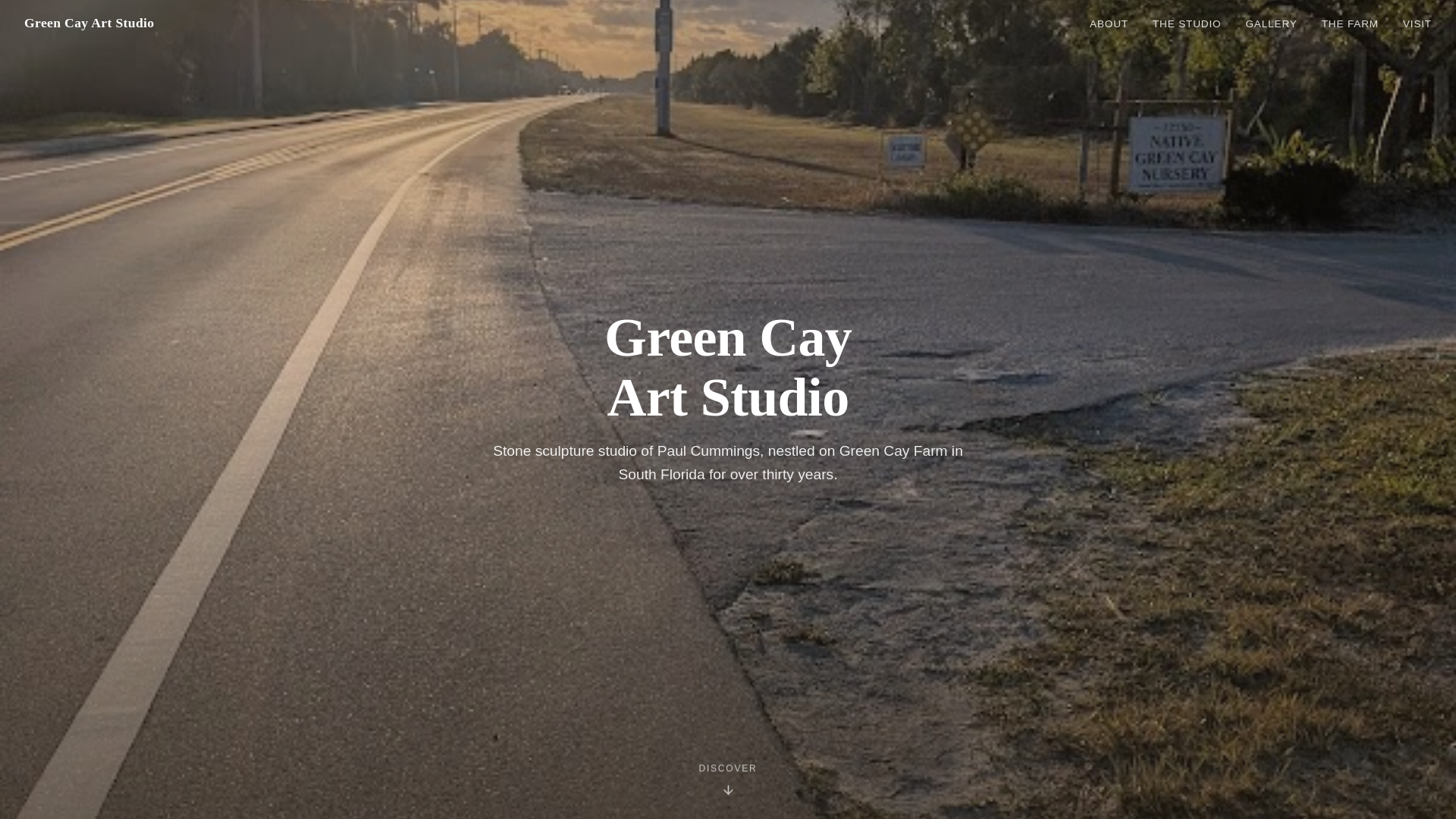 website screenshot of https://green-cay-art-studio.pages.dev/