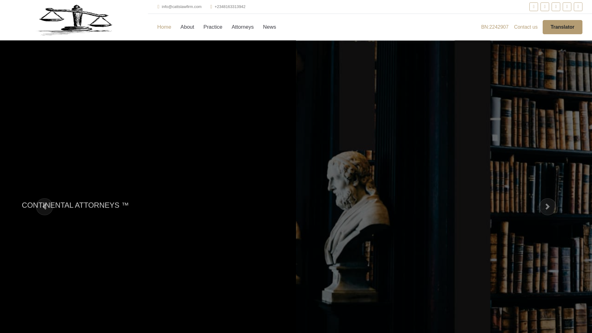 website screenshot of https://cattslawfirm.com