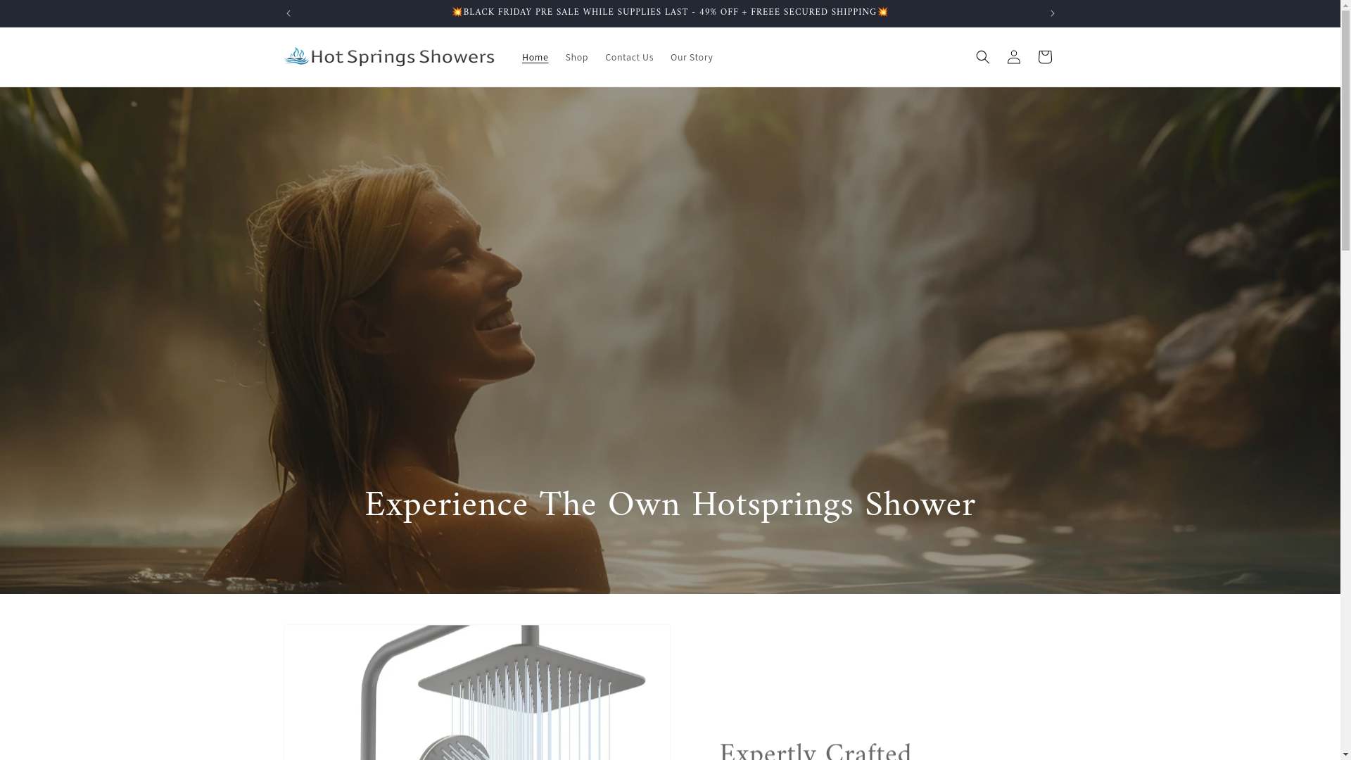 website screenshot of https://vexeshower.com/