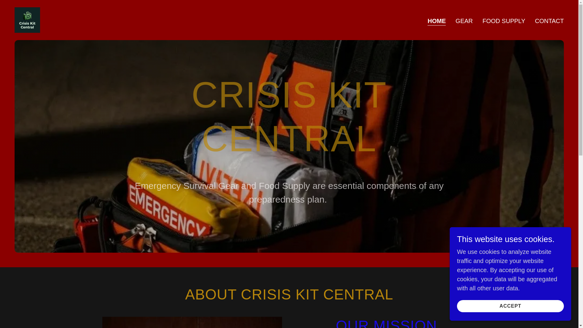 website screenshot of https://crisiskitcentral.store/