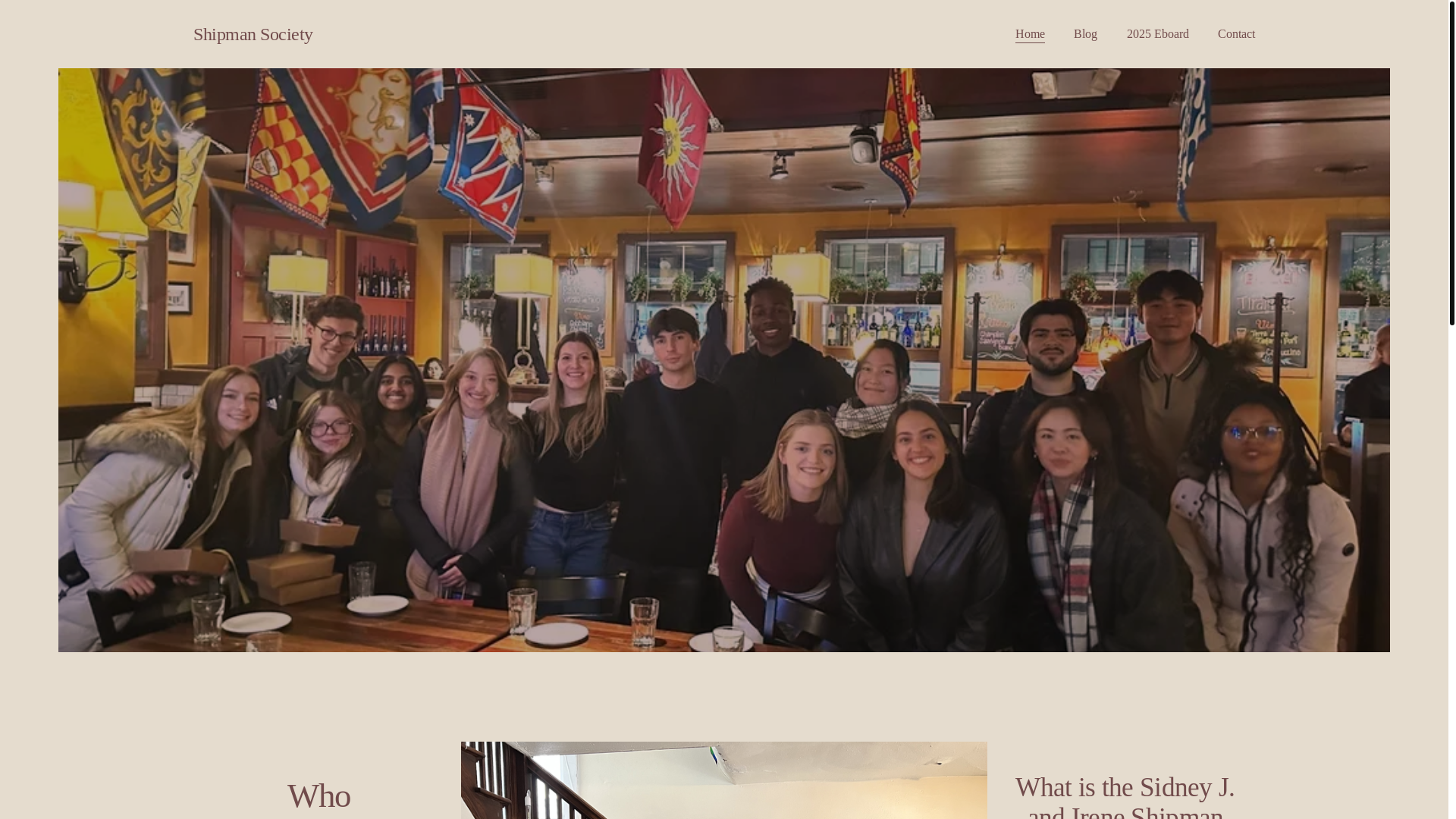 website screenshot of https://shipmansociety.net/