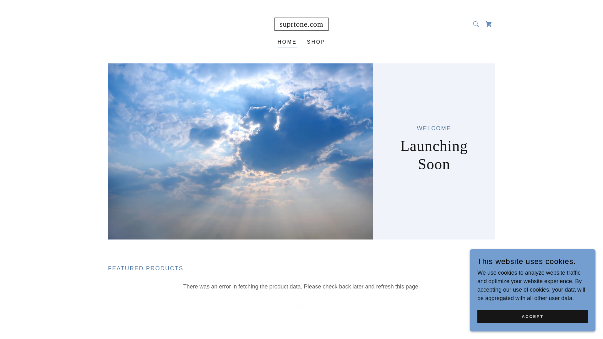 website screenshot of https://suprtone.com/