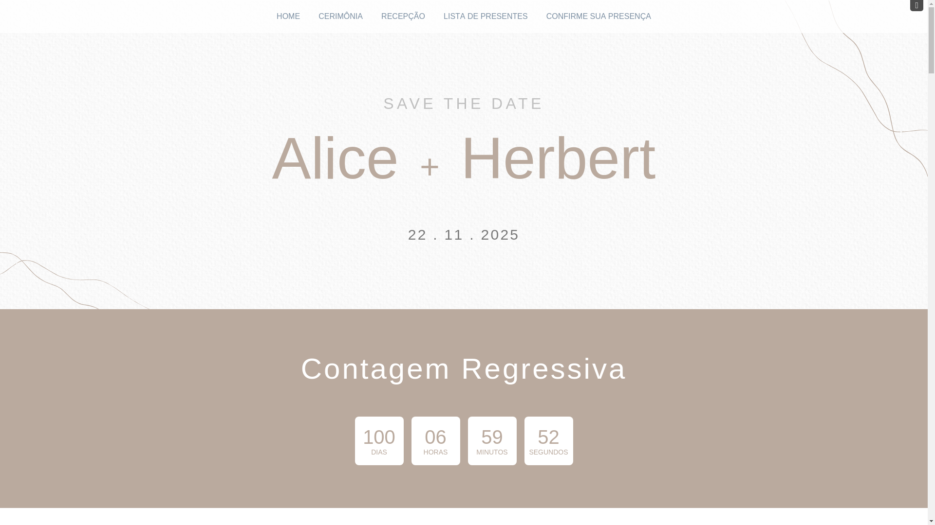 website screenshot of https://aliceherbert.com.br/