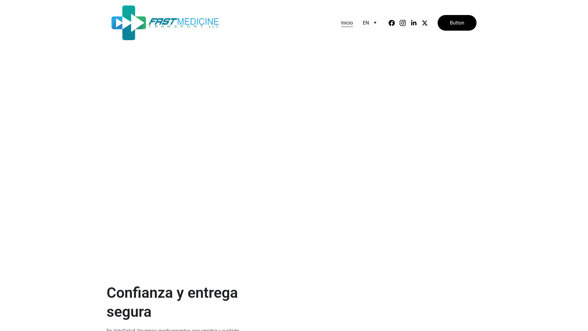 website screenshot of https://fastmedicinetransport.com/