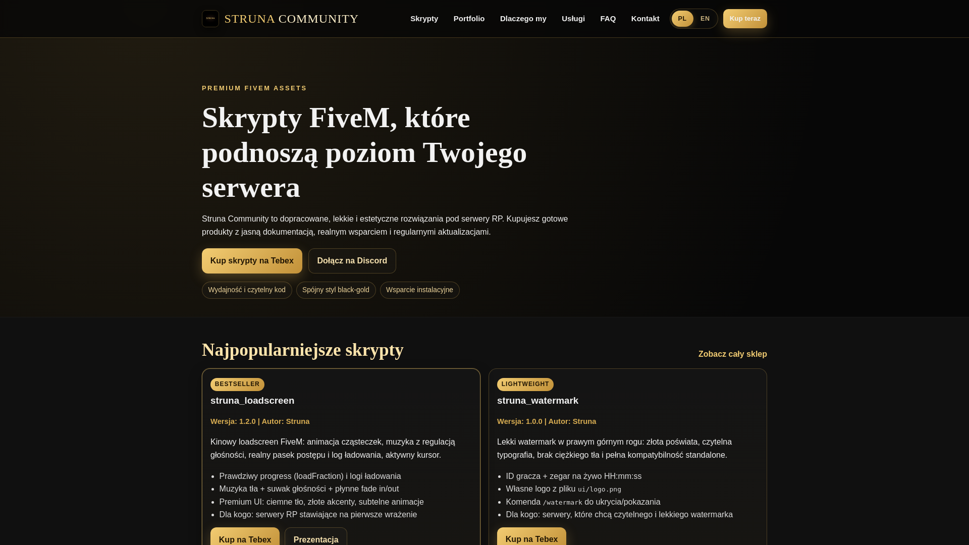 website screenshot of https://struna-community-site.pages.dev/