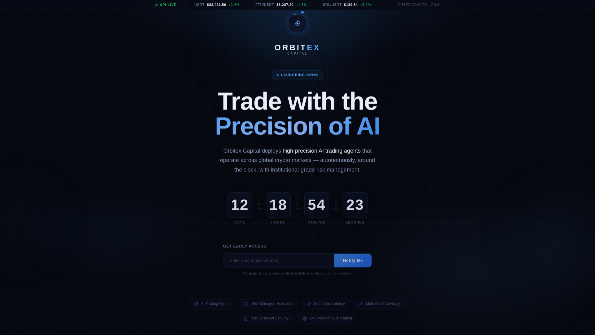 website screenshot of https://orbitexcapital.com/
