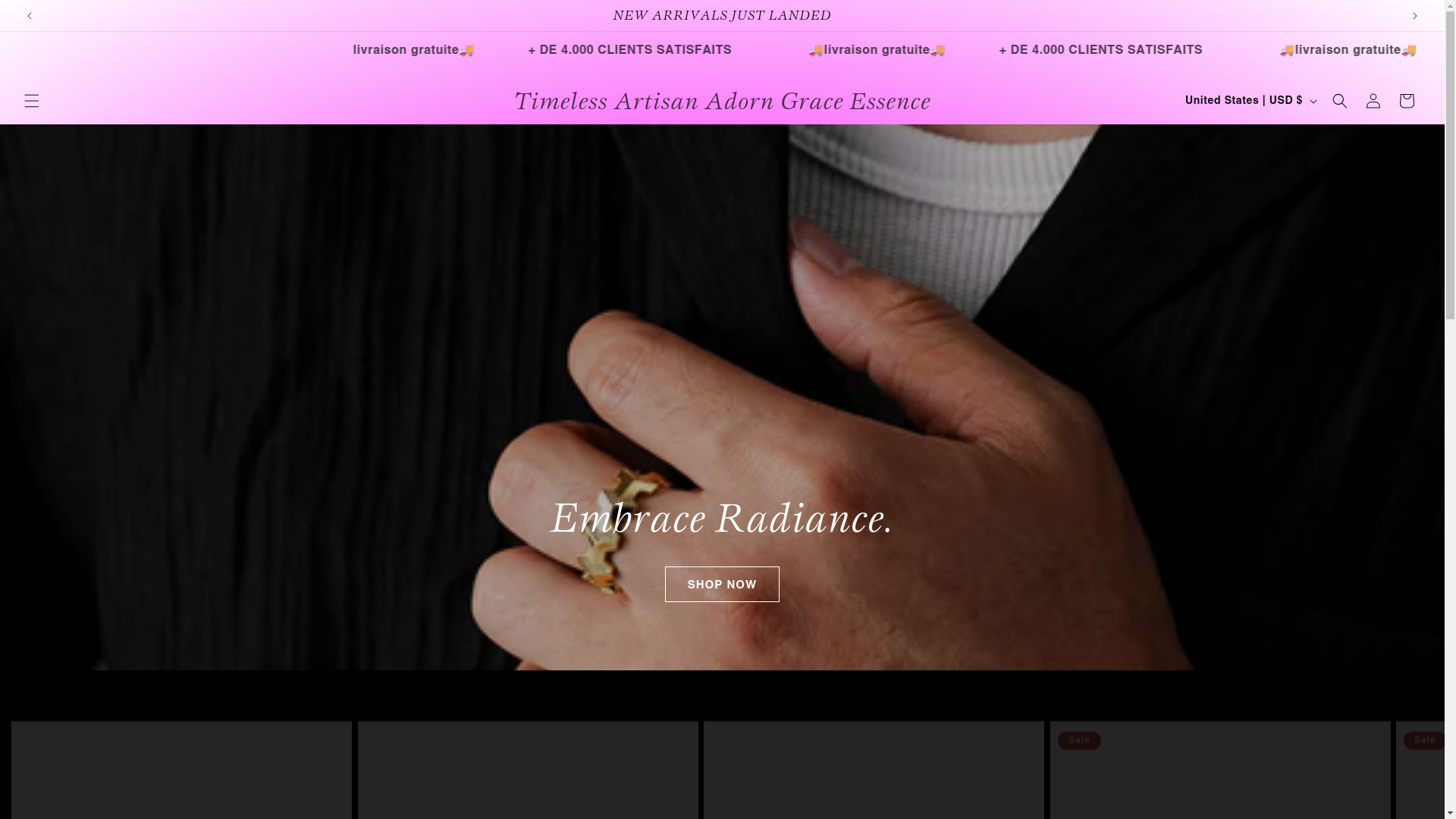website screenshot of https://dailybracelet.shop/