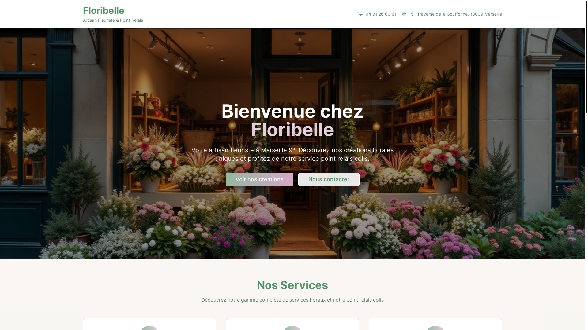 website screenshot of https://floribelle.pro/