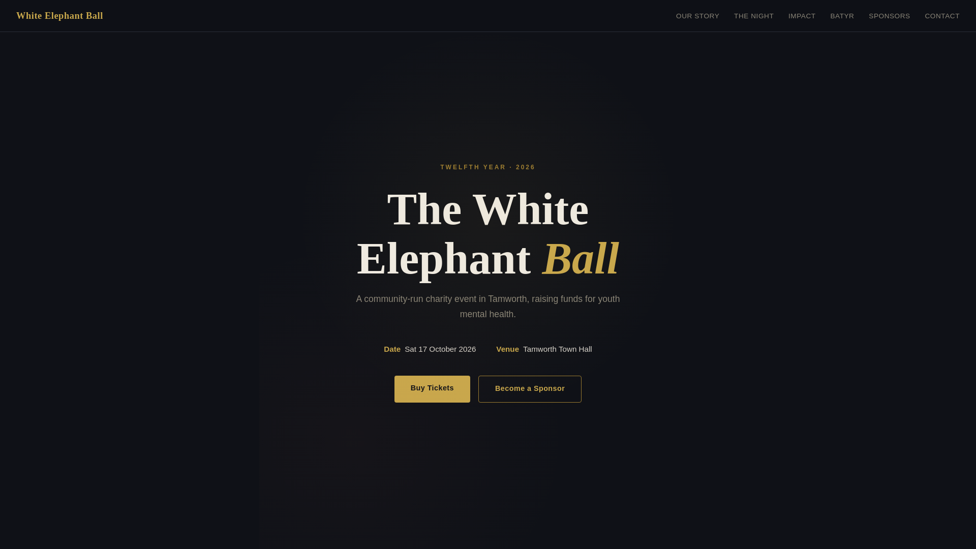 website screenshot of https://thewhiteelephantball.com.au