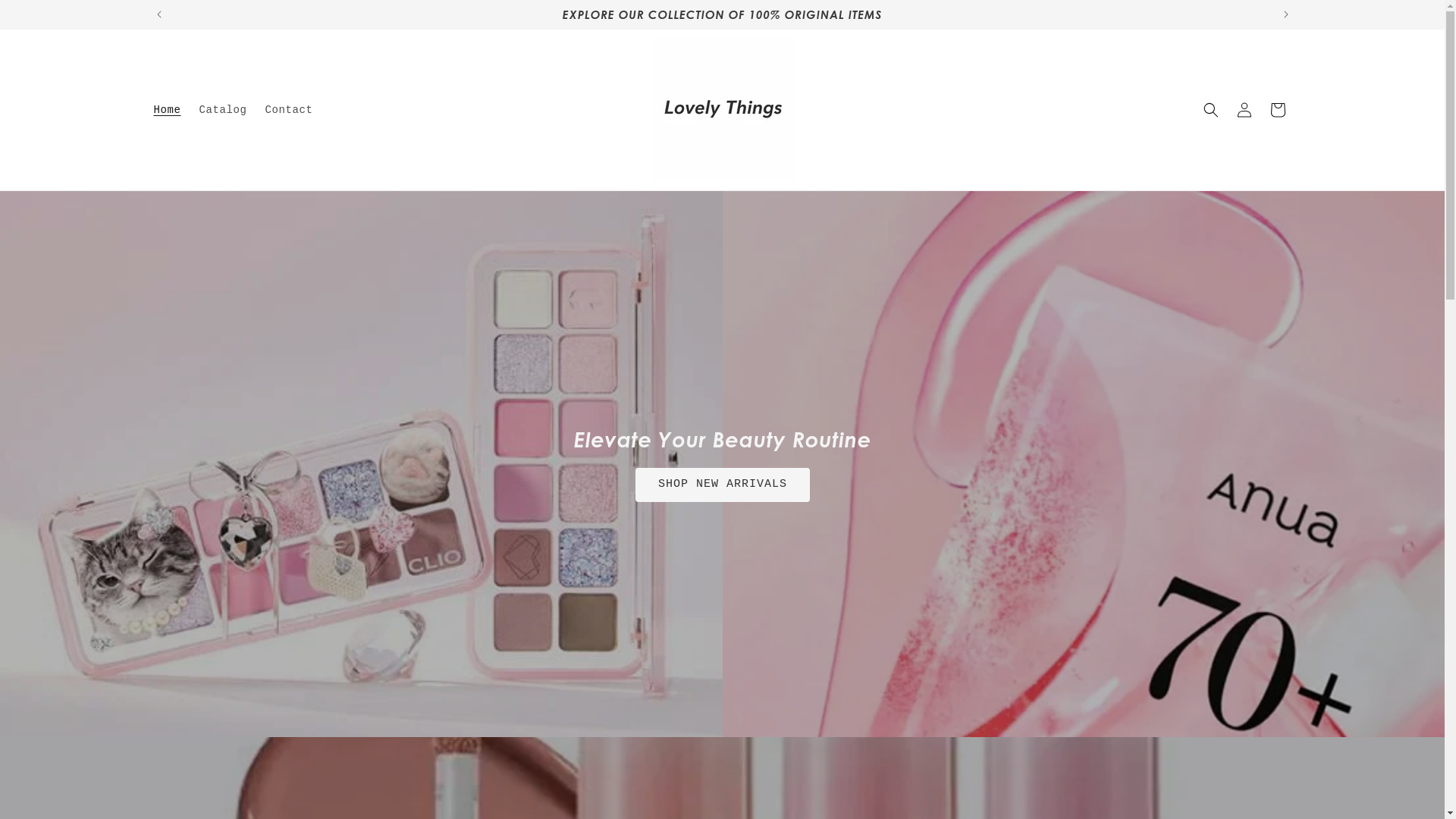 website screenshot of https://lovelythingskw.com/