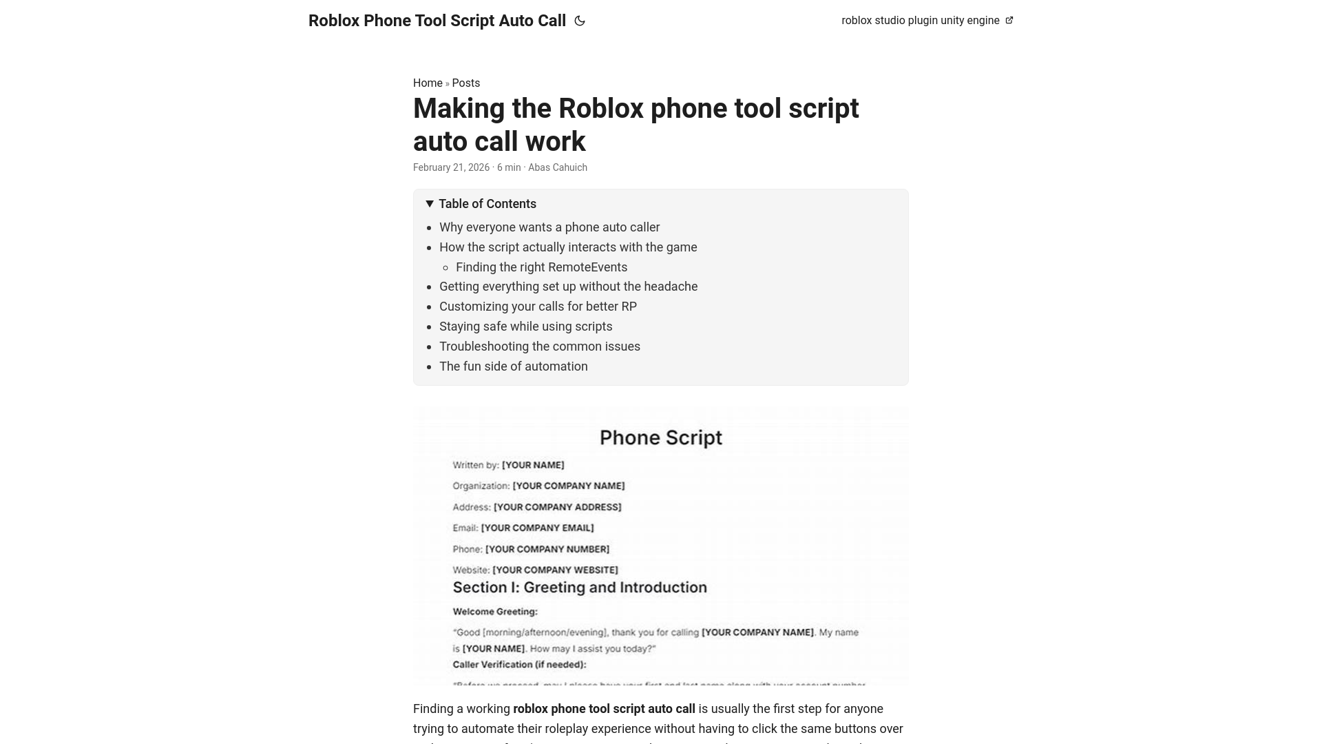 website screenshot of https://roblox-phone-tool-script-auto-call.pages.dev/