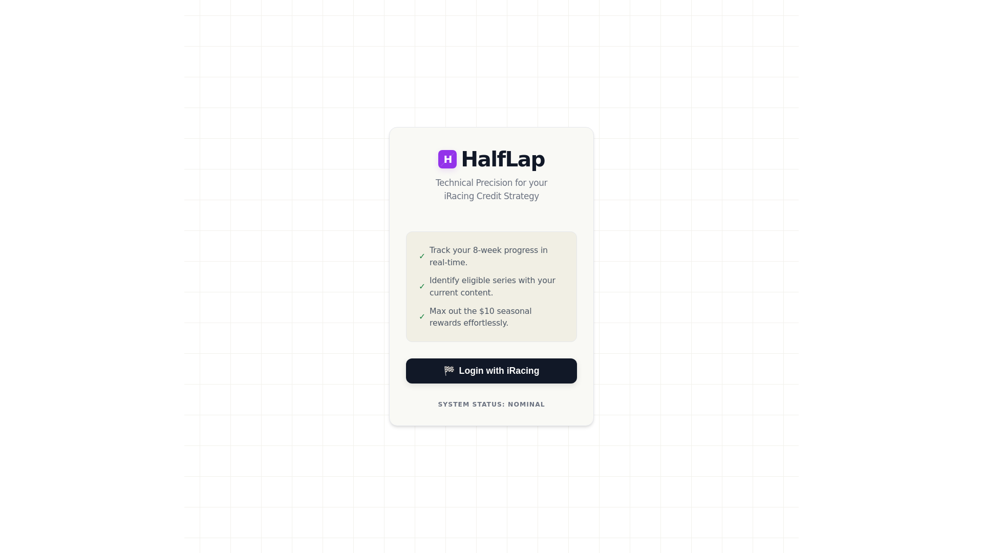 website screenshot of https://half-lap.pages.dev/