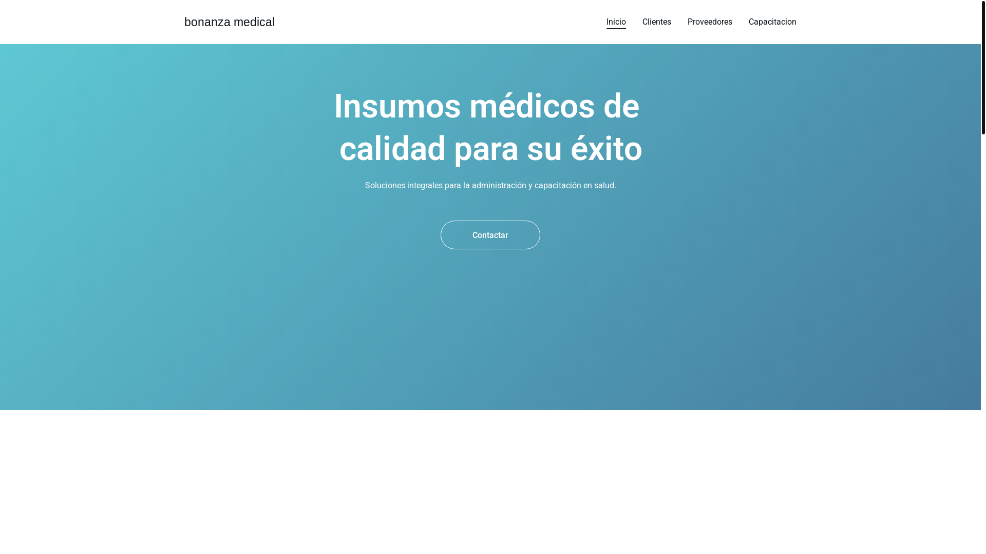 website screenshot of https://bonanzamedical.online/