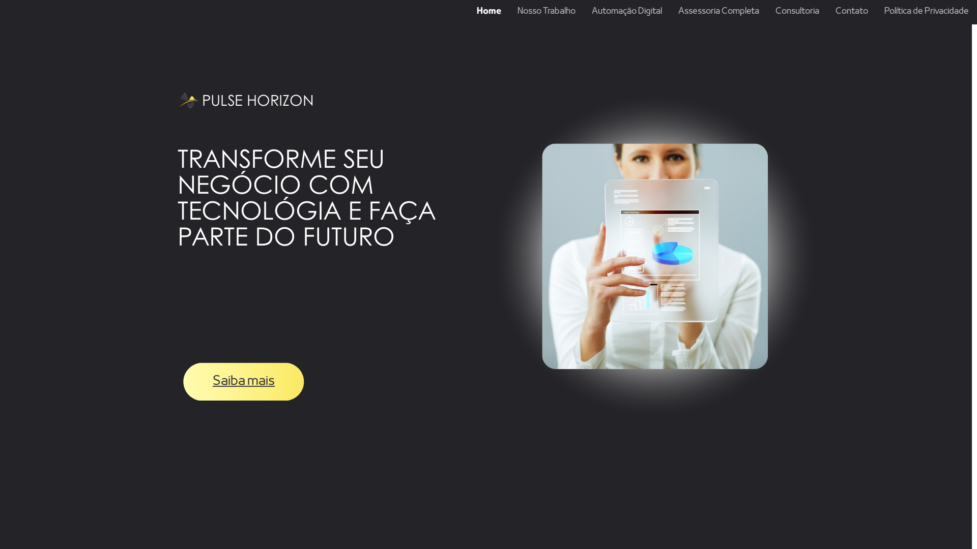 website screenshot of https://pulsehorizon.com.br/